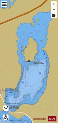 Peltier depth contour Map - i-Boating App