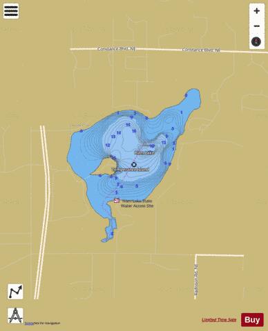 Ham depth contour Map - i-Boating App