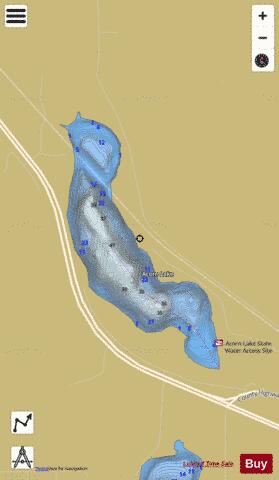 Acorn depth contour Map - i-Boating App