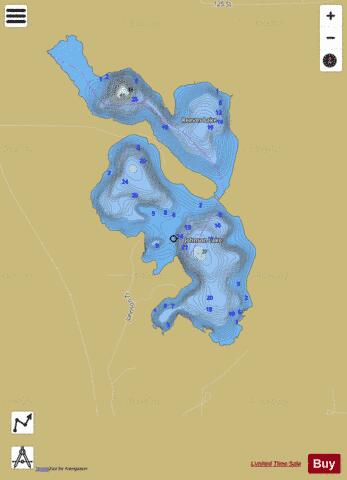 Johnson depth contour Map - i-Boating App