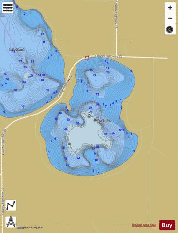 Eunice depth contour Map - i-Boating App