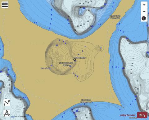 Windigo depth contour Map - i-Boating App