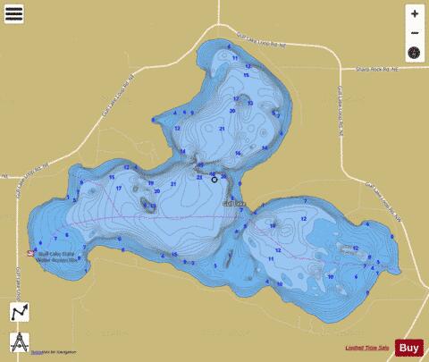Gull depth contour Map - i-Boating App
