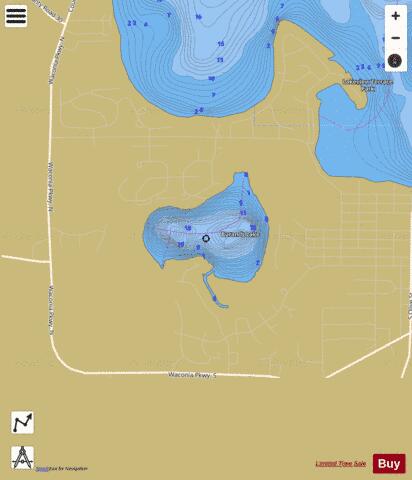Burandt depth contour Map - i-Boating App