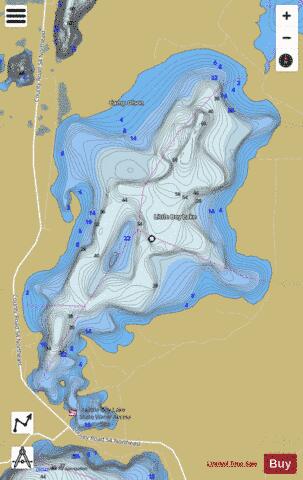 Little Boy depth contour Map - i-Boating App