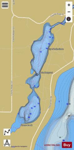 Margaret depth contour Map - i-Boating App