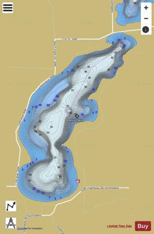 Ponto depth contour Map - i-Boating App