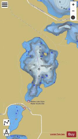 Widow depth contour Map - i-Boating App