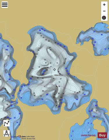 Man depth contour Map - i-Boating App