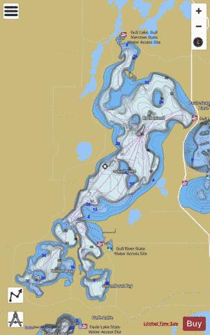 Gull depth contour Map - i-Boating App