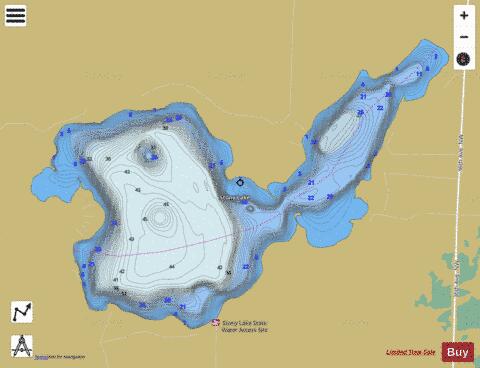 Stony depth contour Map - i-Boating App
