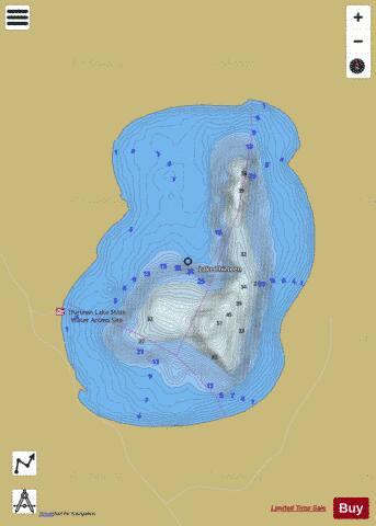 Thirteen depth contour Map - i-Boating App