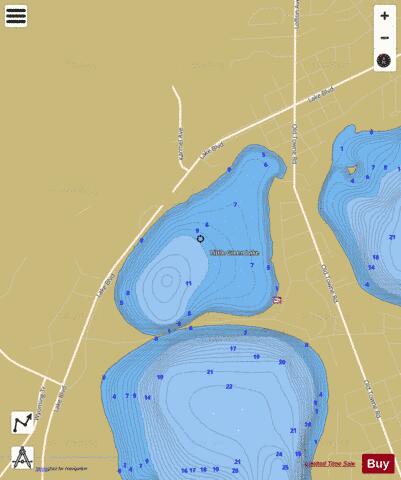 Green (Little Green) depth contour Map - i-Boating App