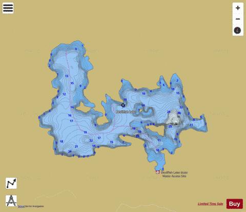 Devilfish depth contour Map - i-Boating App