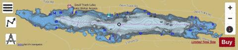 Devil Track depth contour Map - i-Boating App