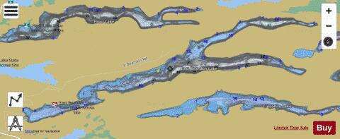 East Bearskin depth contour Map - i-Boating App