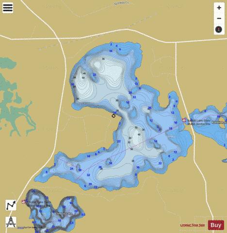 Rabbit (West Portion) depth contour Map - i-Boating App