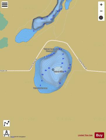 Velvet depth contour Map - i-Boating App
