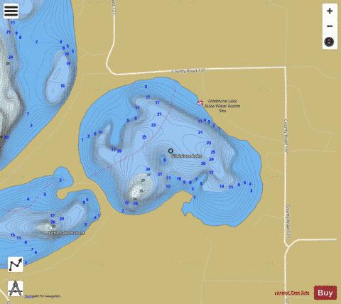 Gladstone depth contour Map - i-Boating App