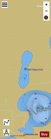 Upper Whipple depth contour Map - i-Boating App