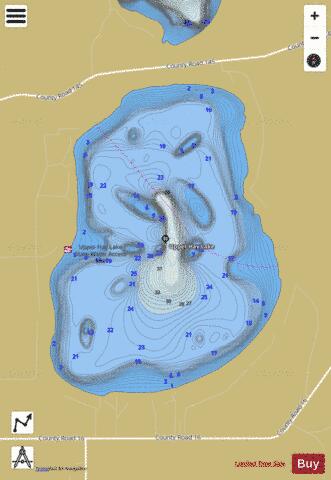 Upper Hay depth contour Map - i-Boating App