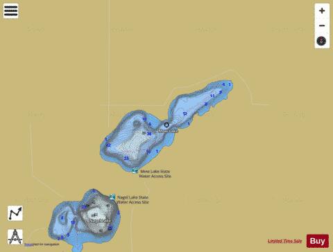 Mow depth contour Map - i-Boating App