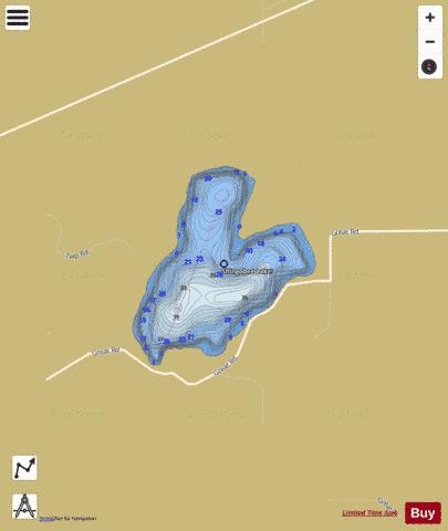 Shingobee depth contour Map - i-Boating App