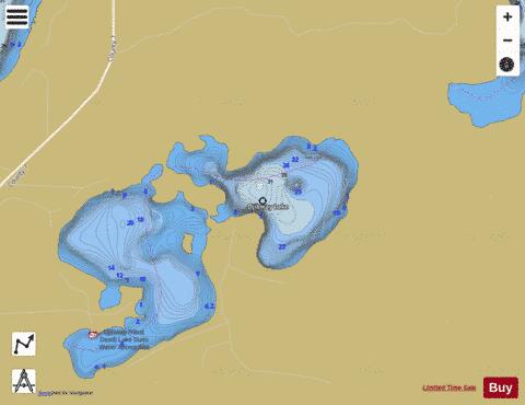 Dead depth contour Map - i-Boating App