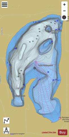 Plantagenet depth contour Map - i-Boating App