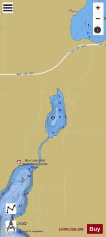 Blue (North Bay) depth contour Map - i-Boating App