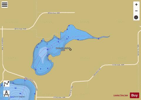 North Stanchfield depth contour Map - i-Boating App