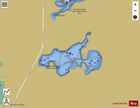 Helen depth contour Map - i-Boating App