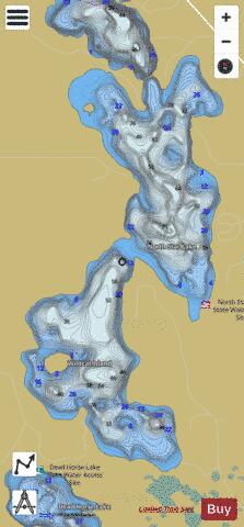 North Star depth contour Map - i-Boating App