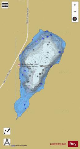 No-ta-she-bun depth contour Map - i-Boating App