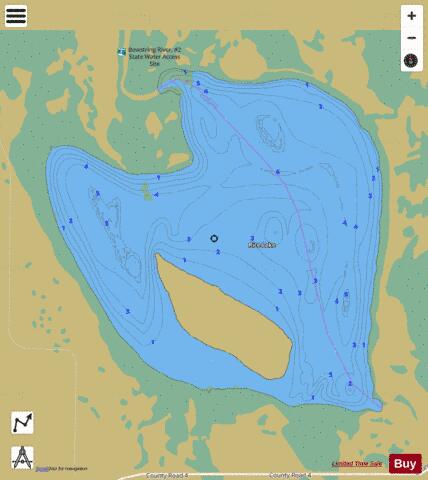 Rice depth contour Map - i-Boating App