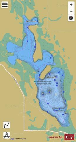 Dixon depth contour Map - i-Boating App