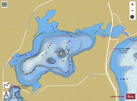 Nest depth contour Map - i-Boating App