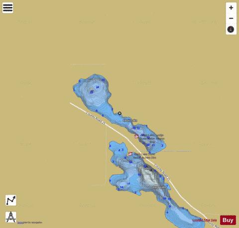 Clear depth contour Map - i-Boating App