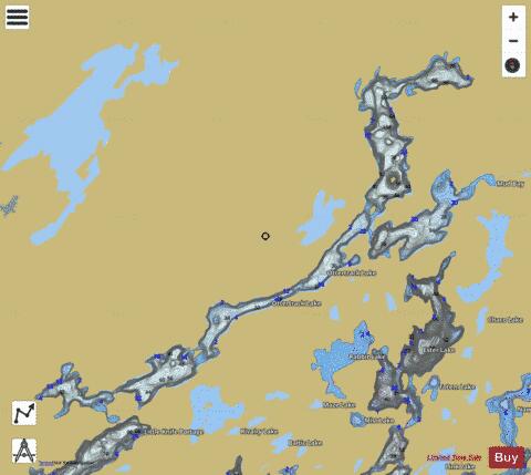 Ottertrack depth contour Map - i-Boating App