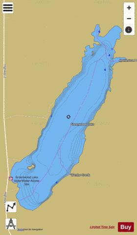 Greenwood depth contour Map - i-Boating App