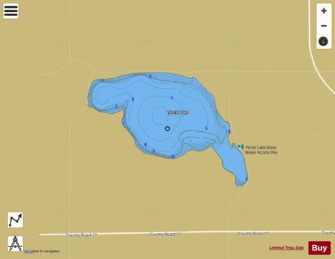 Perch depth contour Map - i-Boating App