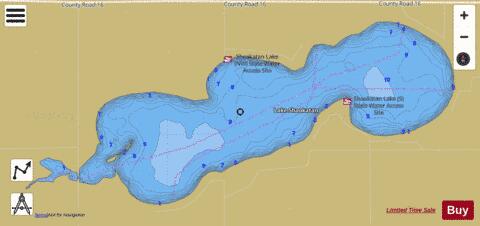 Shaokotan depth contour Map - i-Boating App