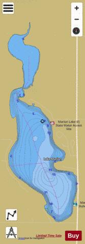 Marion depth contour Map - i-Boating App