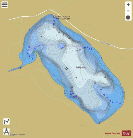 Tulaby depth contour Map - i-Boating App