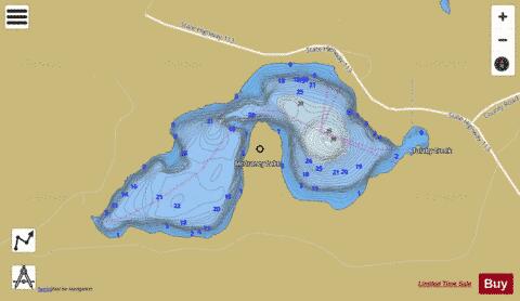 McCraney depth contour Map - i-Boating App