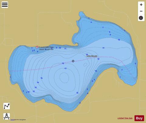 Francis depth contour Map - i-Boating App