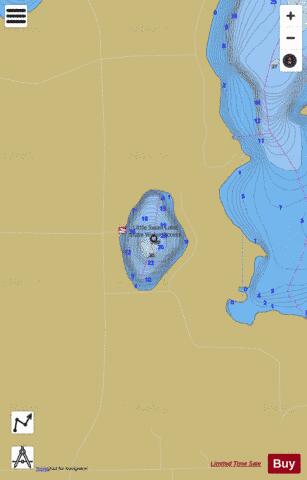 Little Swan depth contour Map - i-Boating App
