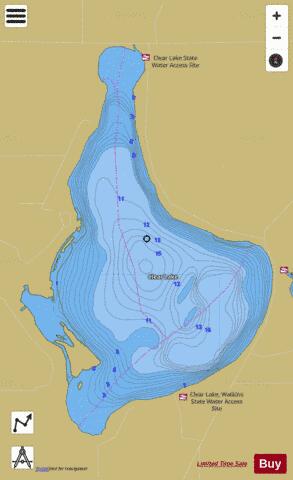 Clear depth contour Map - i-Boating App