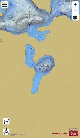 Bradbury depth contour Map - i-Boating App