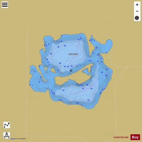 Oscar depth contour Map - i-Boating App